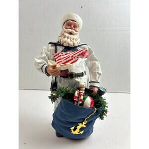 Possible Dreams Clothtique Sailor Santa Nautical Christmas Figurine 12”